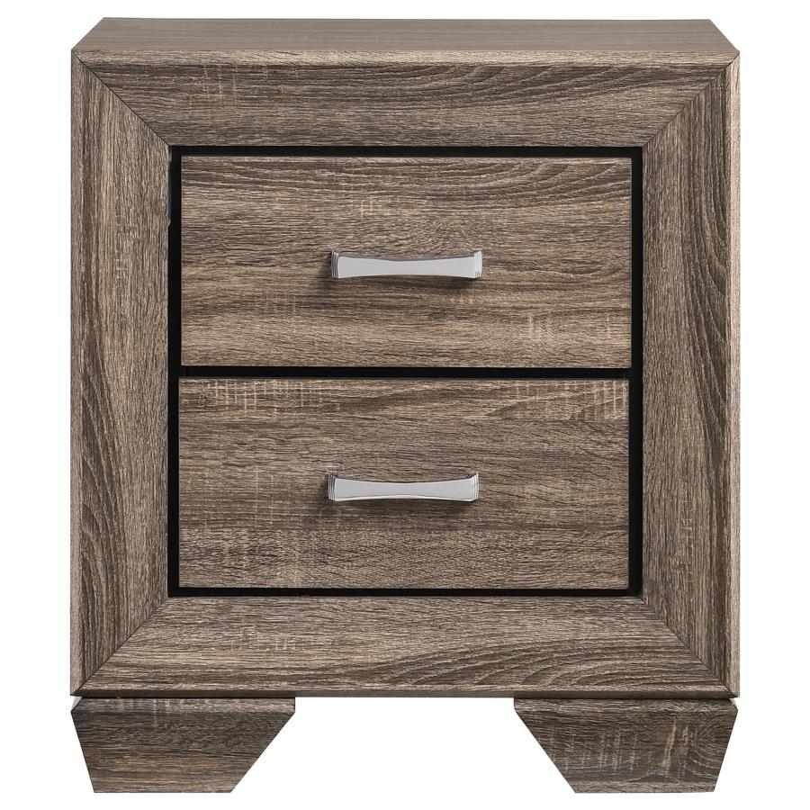 Kauffman 5-piece Eastern King Storage Bedroom Set Washed Taupe