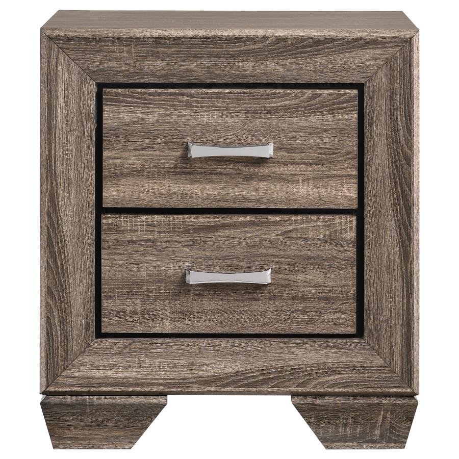 Kauffman 4-piece California King Storage Bedroom Set Washed Taupe