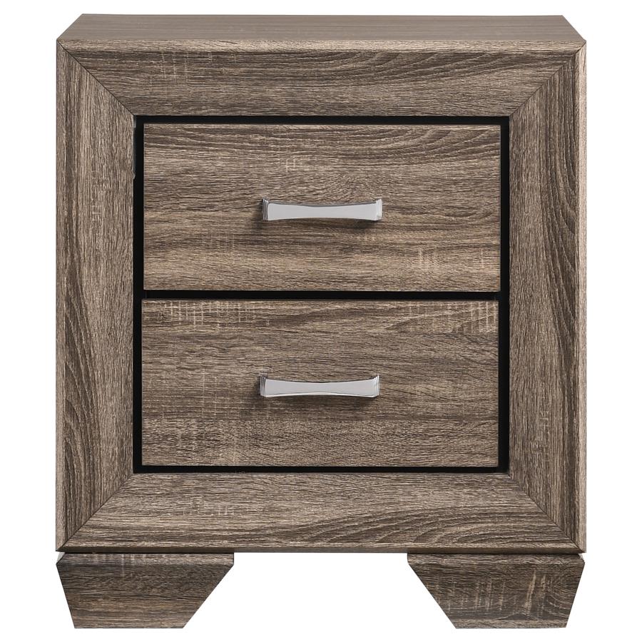 Kauffman 5-piece California King Storage Bedroom Set Washed Taupe