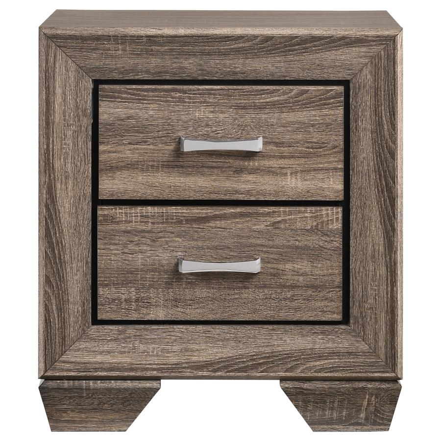 Kauffman 4-piece Queen Storage Bedroom Set Washed Taupe