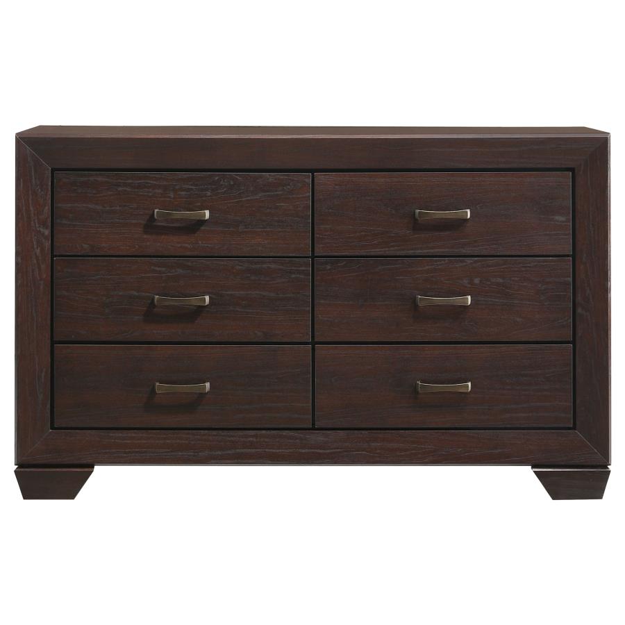 Kauffman 4-piece Eastern King Storage Bedroom Set Dark Cocoa