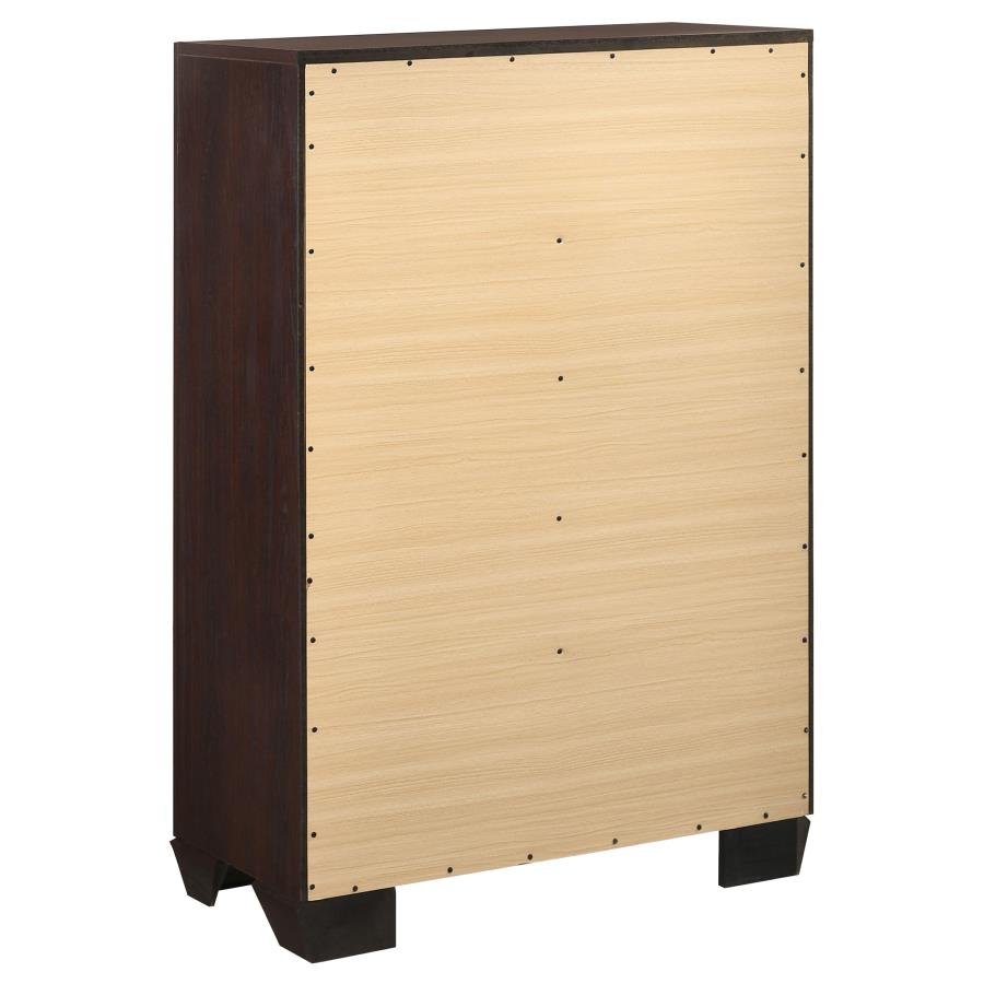 Kauffman 5-piece Eastern King Storage Bedroom Set Dark Cocoa