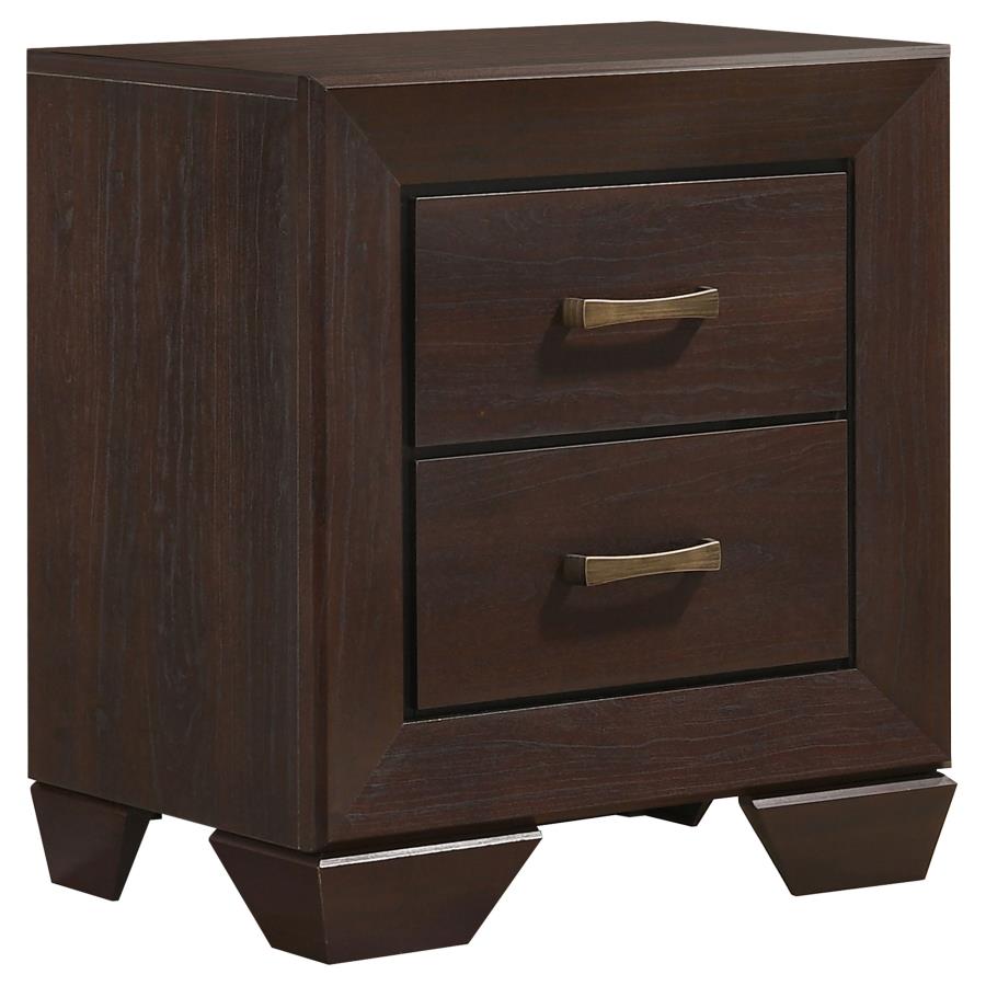 Kauffman 5-piece California King Storage Bedroom Set Dark Cocoa