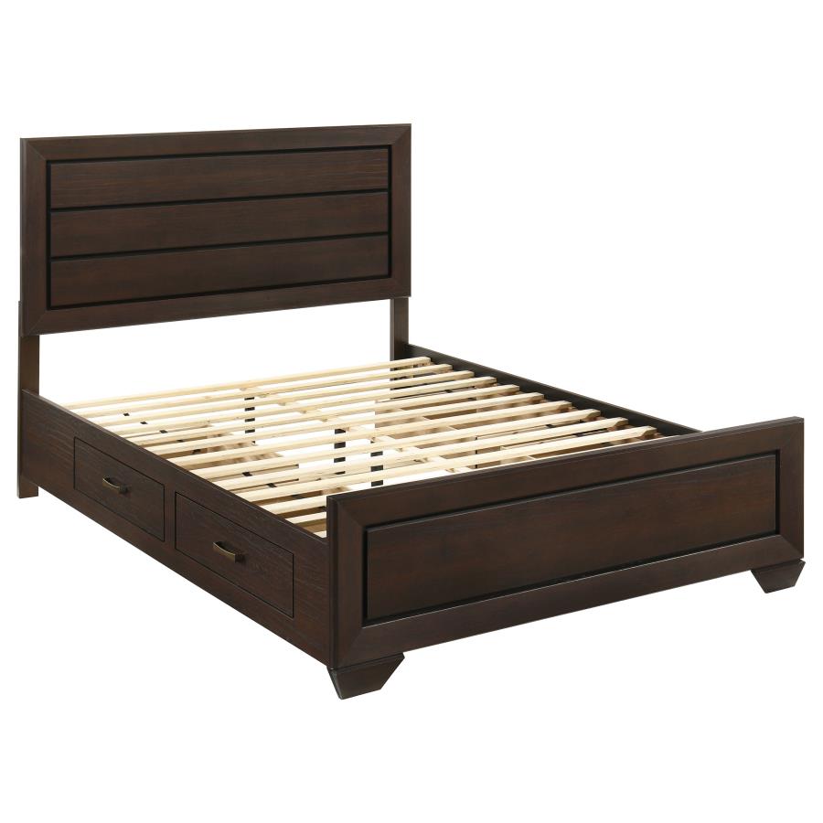 Kauffman 4-piece Queen Storage Bedroom Set Dark Cocoa