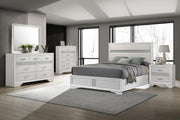 Miranda 5-piece Eastern King Upholstered Bedroom Set White