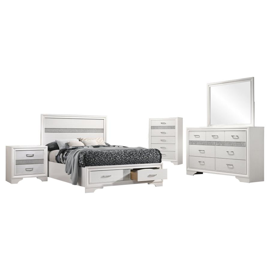 Miranda 5-piece Full Storage Bedroom Set White