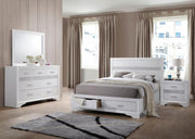 Miranda 4-piece Eastern King Storage Bedroom Set White
