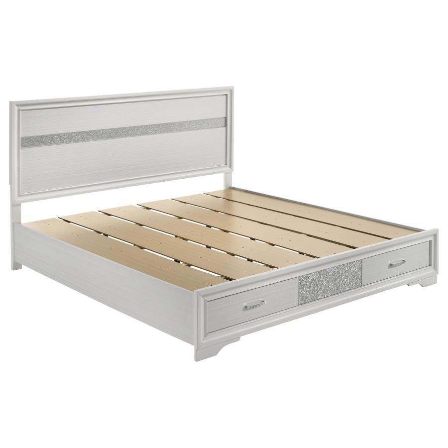 Miranda 4-piece Eastern King Storage Bedroom Set White