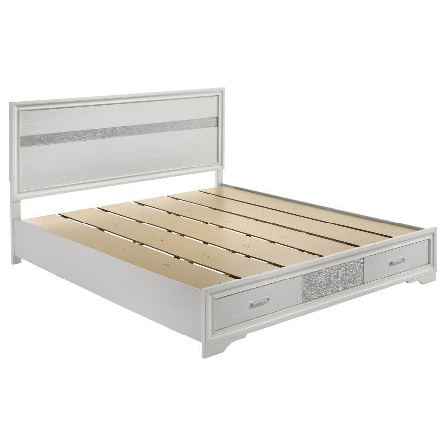 Miranda 5-piece California King Storage Bedroom Set White