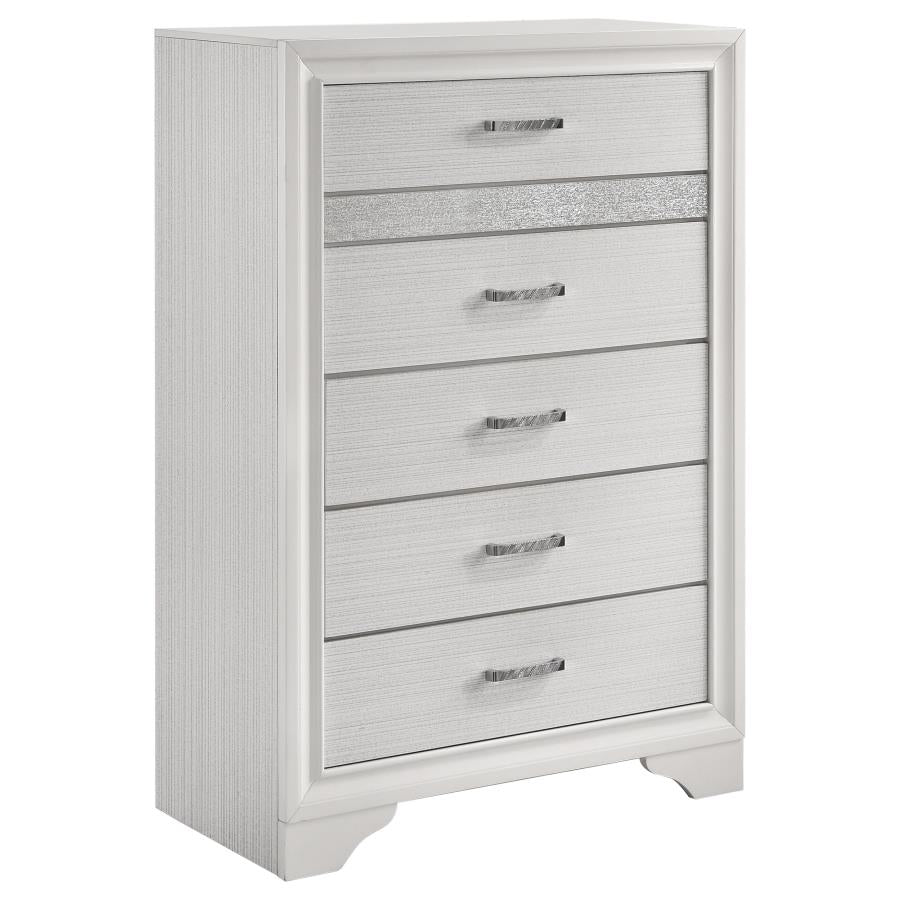 Miranda 5-piece California King Storage Bedroom Set White