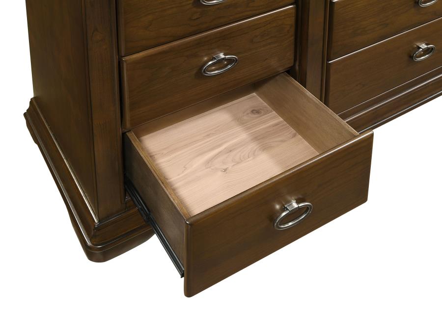 Garland 4-piece Eastern King Bedroom Set Brown Cherry