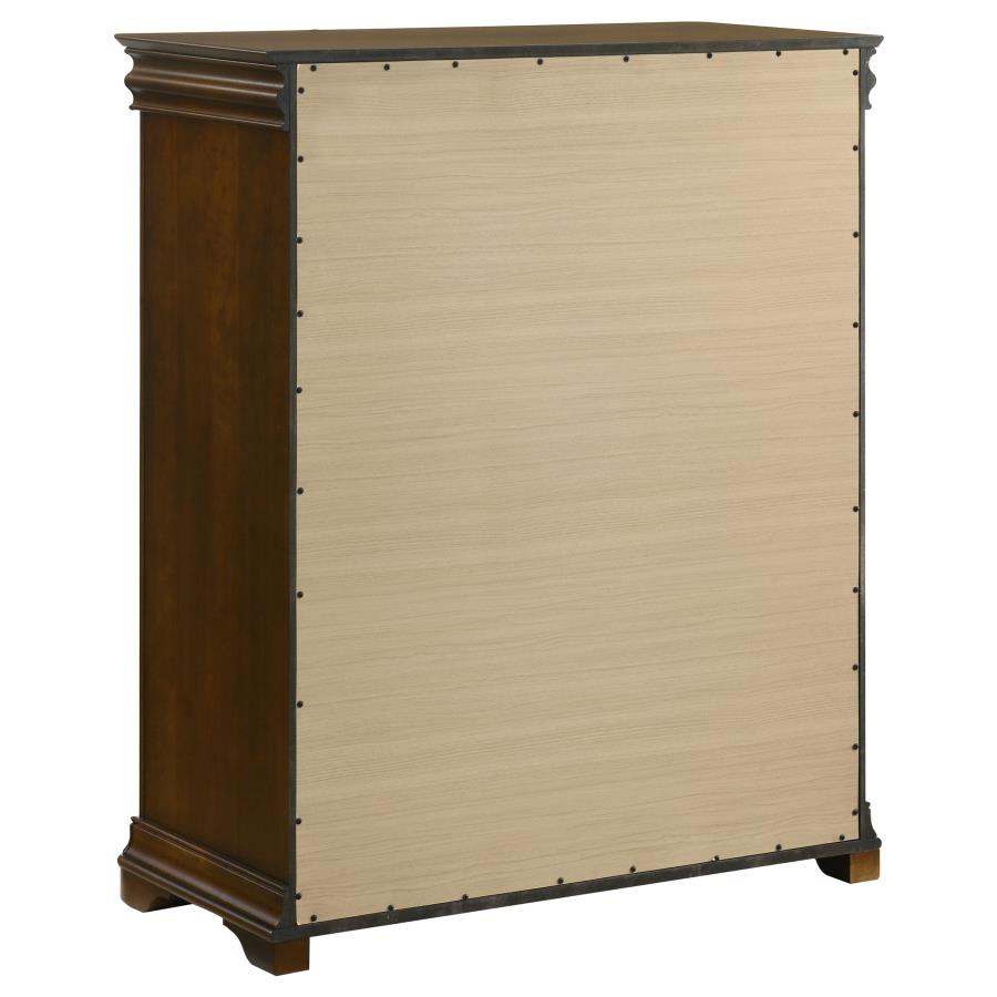 Garland 5-piece Eastern King Bedroom Set Brown Cherry