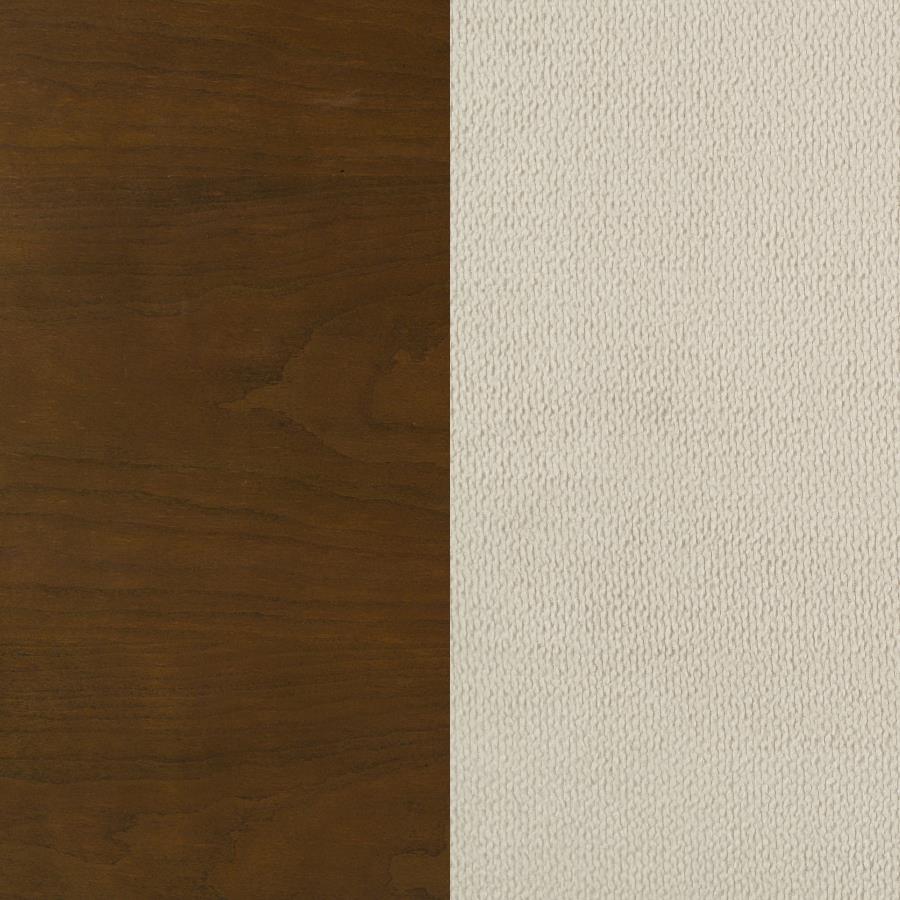 Garland 58-inch Queen Panel Bed Cream and Brown Cherry