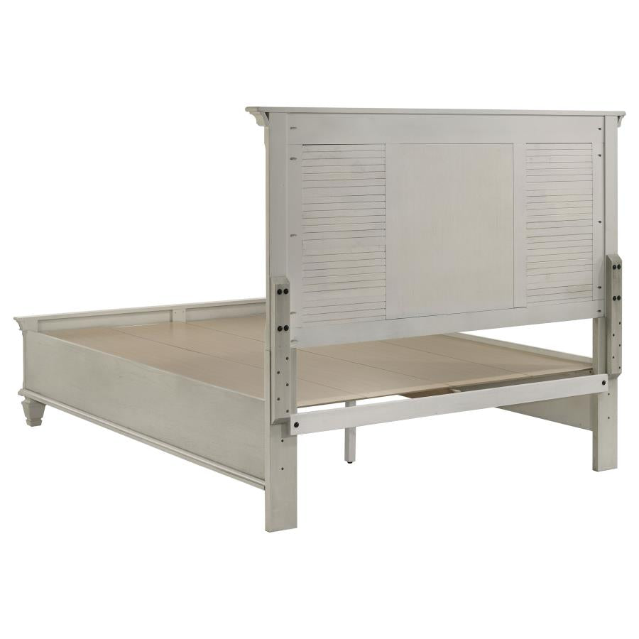 Franco 5-piece Queen Storage Bedroom Set Distressed White