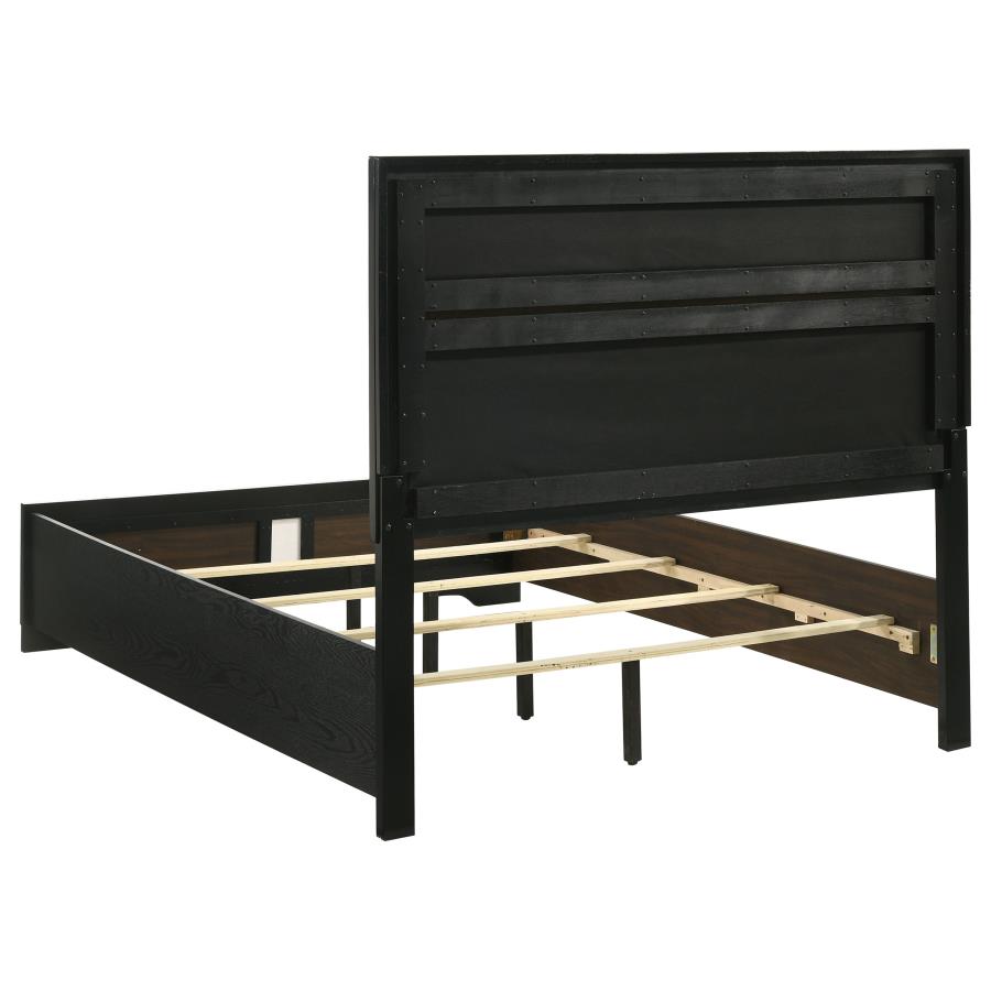 Miranda 5-piece Full Upholstered Bedroom Set Black
