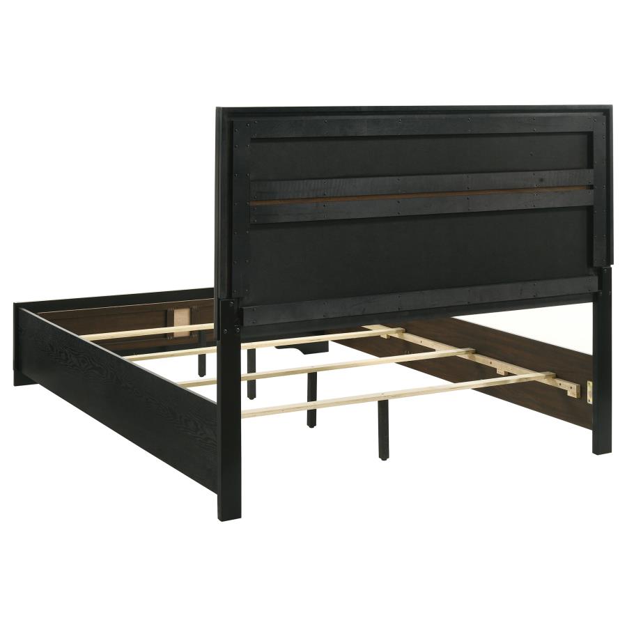 Miranda 4-piece Eastern King Upholstered Bedroom Set Black