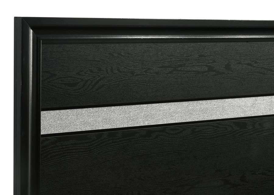 Miranda 4-piece Twin Storage Bedroom Set Black