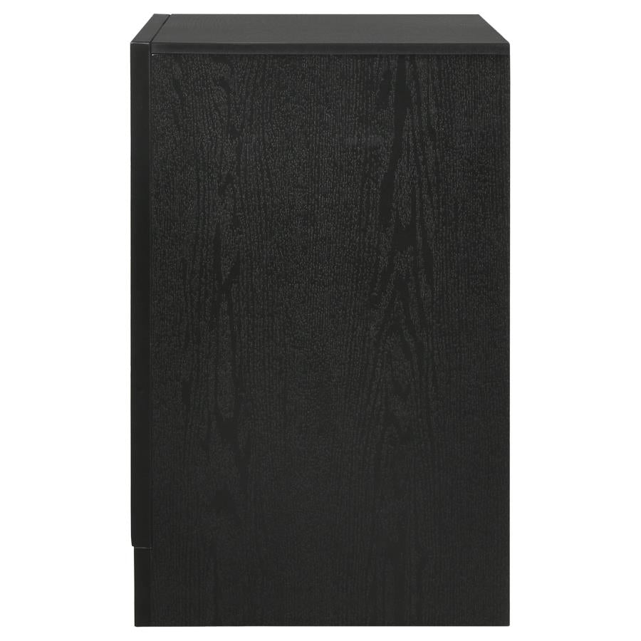 Miranda 2-drawer Nightstand Bedside Table Black