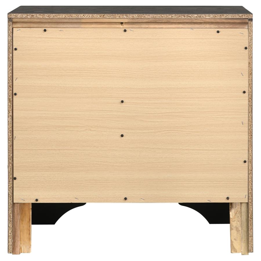 Miranda 2-drawer Nightstand Bedside Table Black