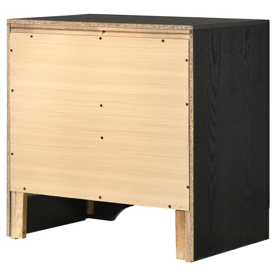 Miranda 2-drawer Nightstand Bedside Table Black