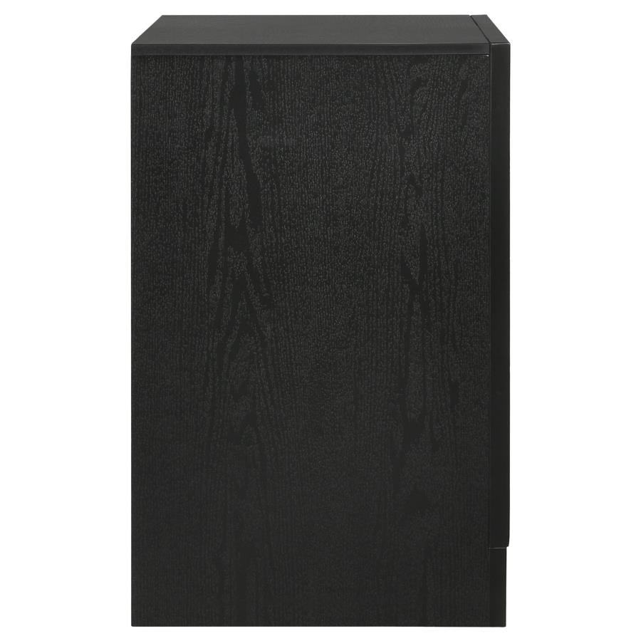 Miranda 3-drawer Nightstand Black