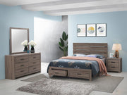Brantford 4-piece Queen Storage Bedroom Set Barrel Oak