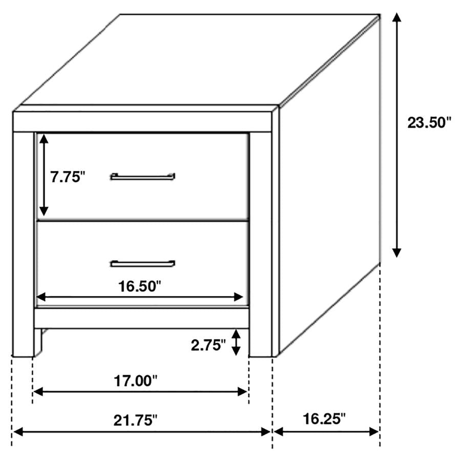 Brantford 4-piece Queen Storage Bedroom Set Barrel Oak