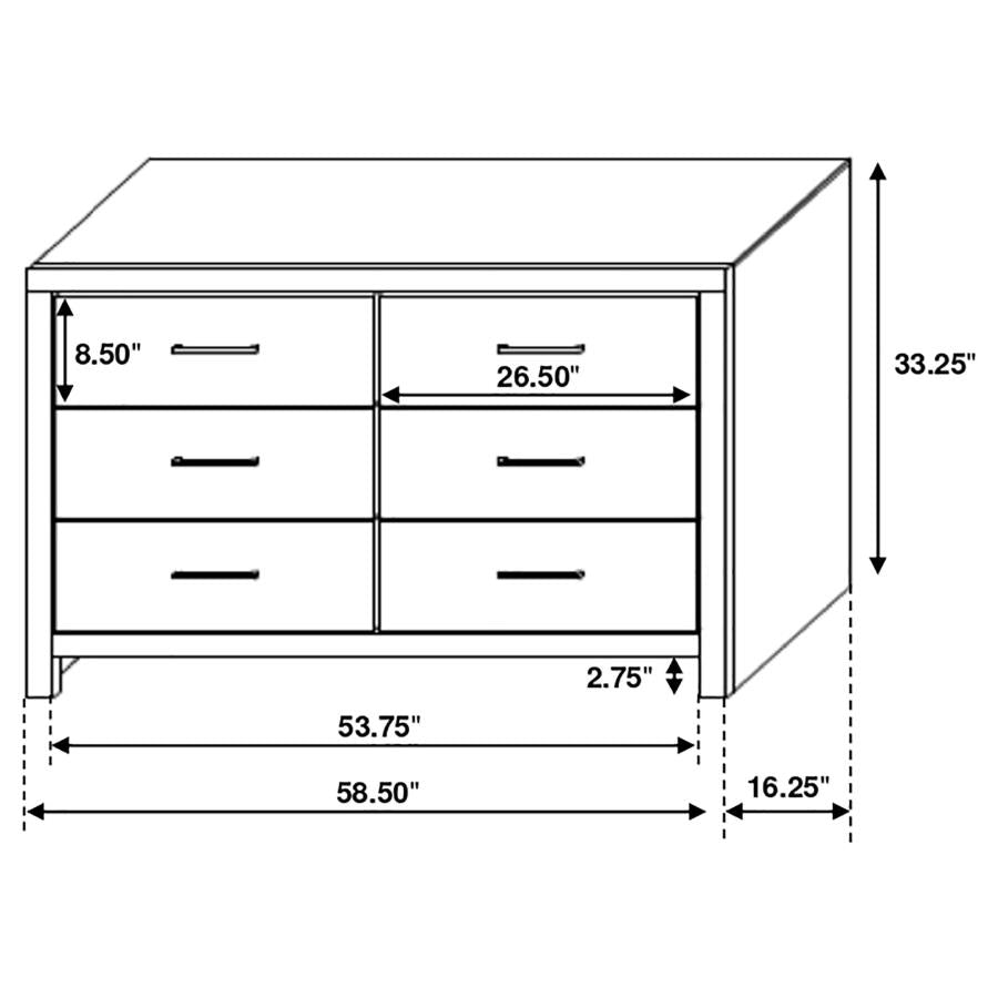 Brantford 4-piece Queen Storage Bedroom Set Barrel Oak