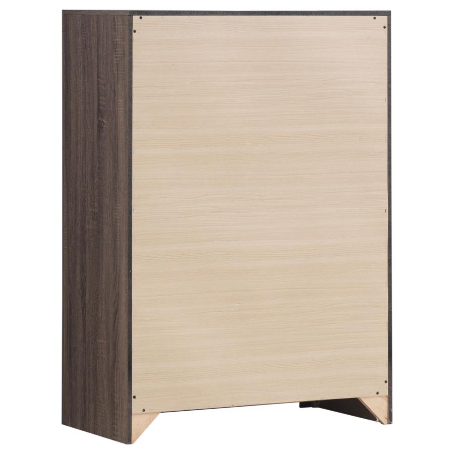 Brantford 5-piece Queen Storage Bedroom Set Barrel Oak