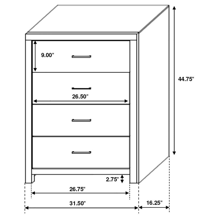 Brantford 5-piece Queen Storage Bedroom Set Barrel Oak