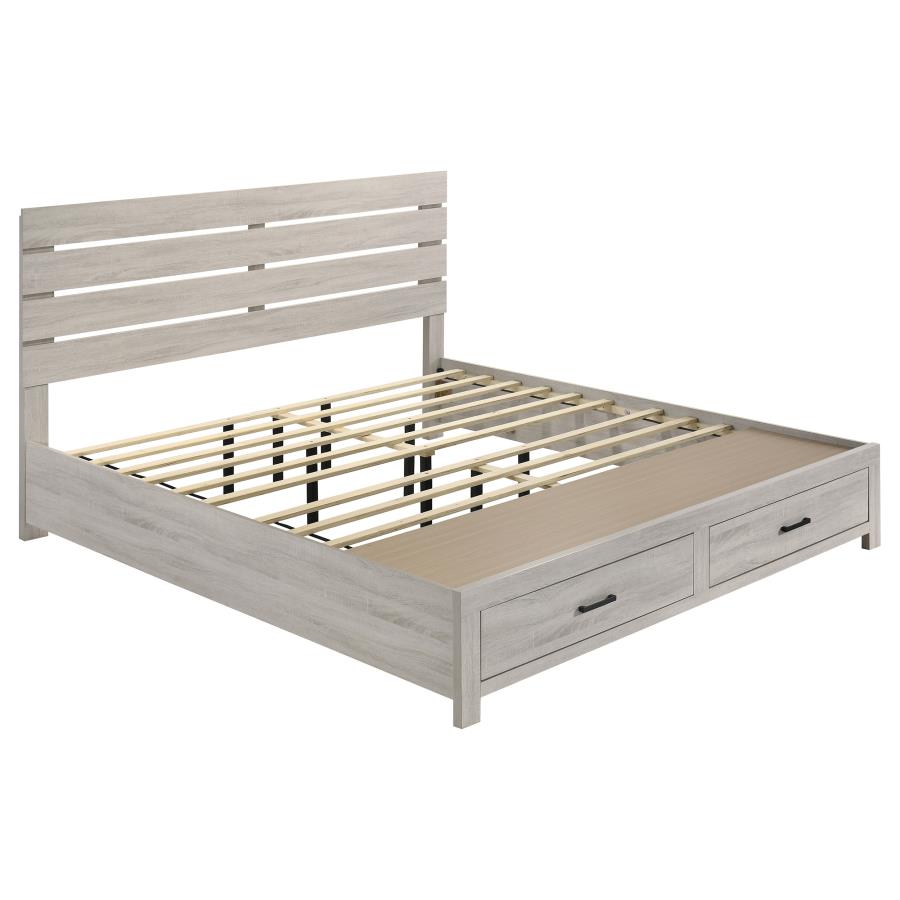 Brantford 5-piece Eastern King Storage Bedroom Set Coastal White