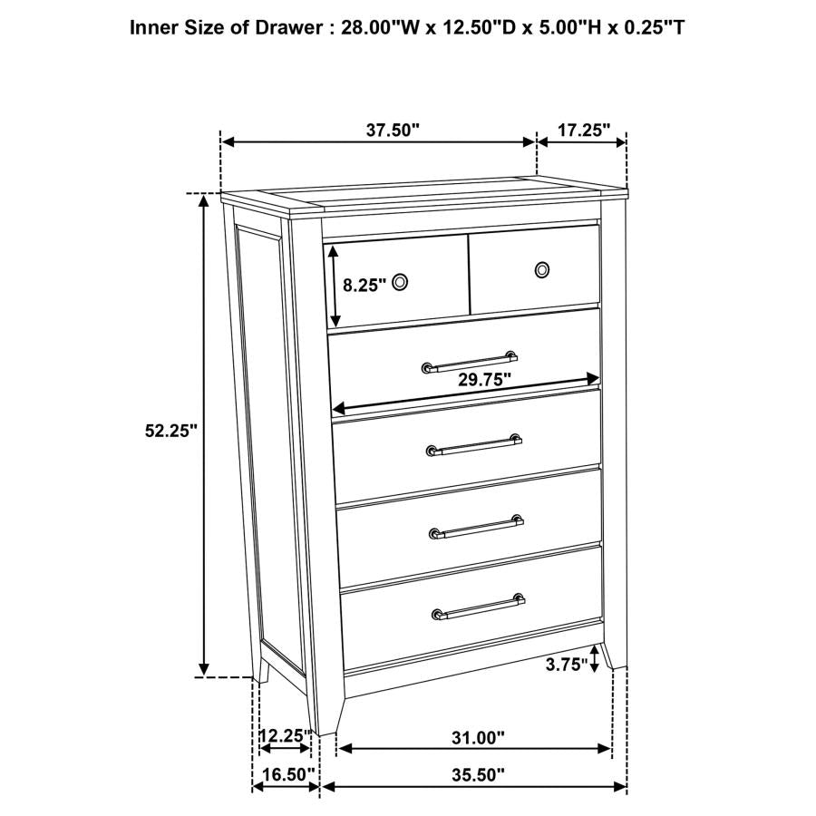 Hazlewood 5-piece Eastern King Storage Bedroom Set Vineyard Oak