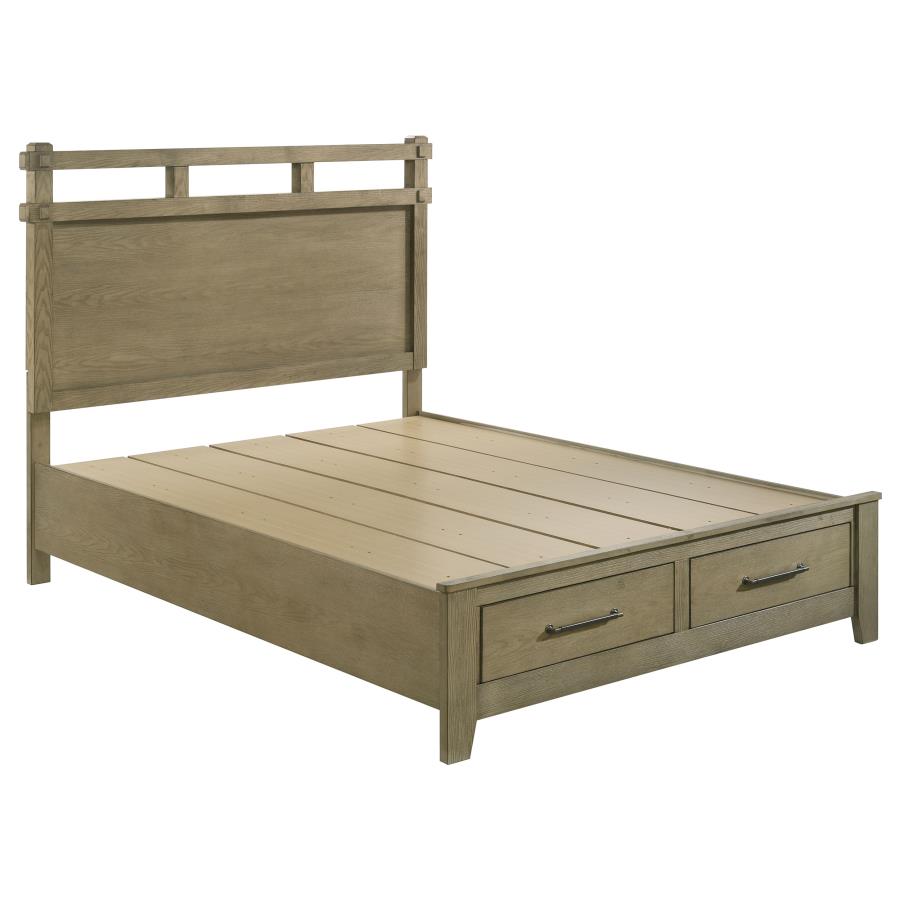 Hazlewood 4-piece Queen Storage Bedroom Set Vineyard Oak