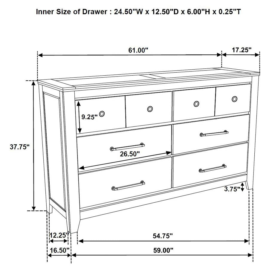 Hazlewood 4-piece Queen Storage Bedroom Set Vineyard Oak
