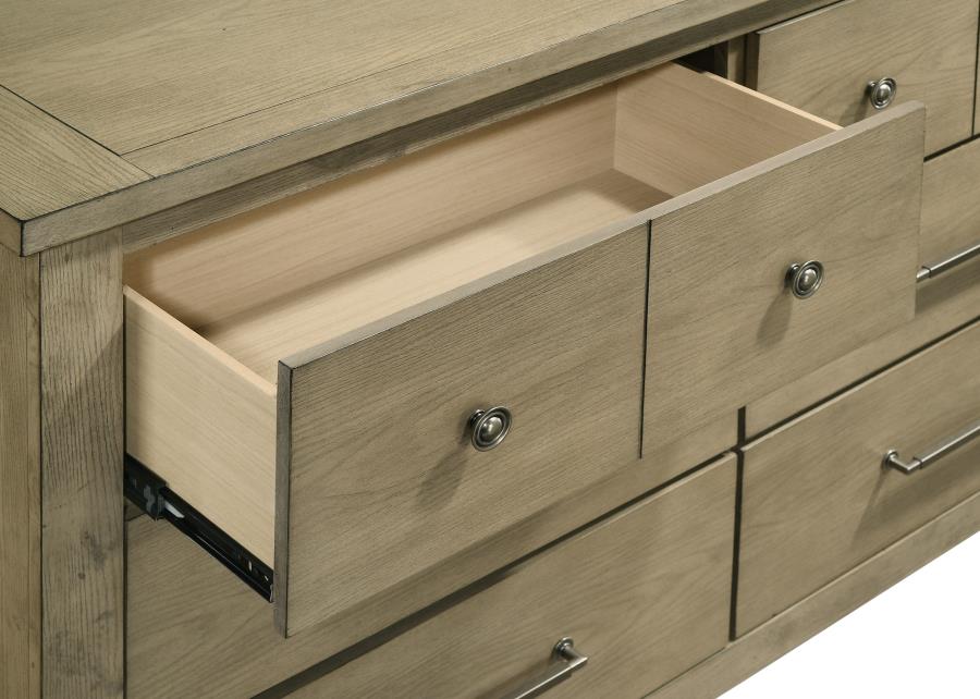 Hazlewood 6-drawer Bedroom Dresser Cabinet Vineyard Oak