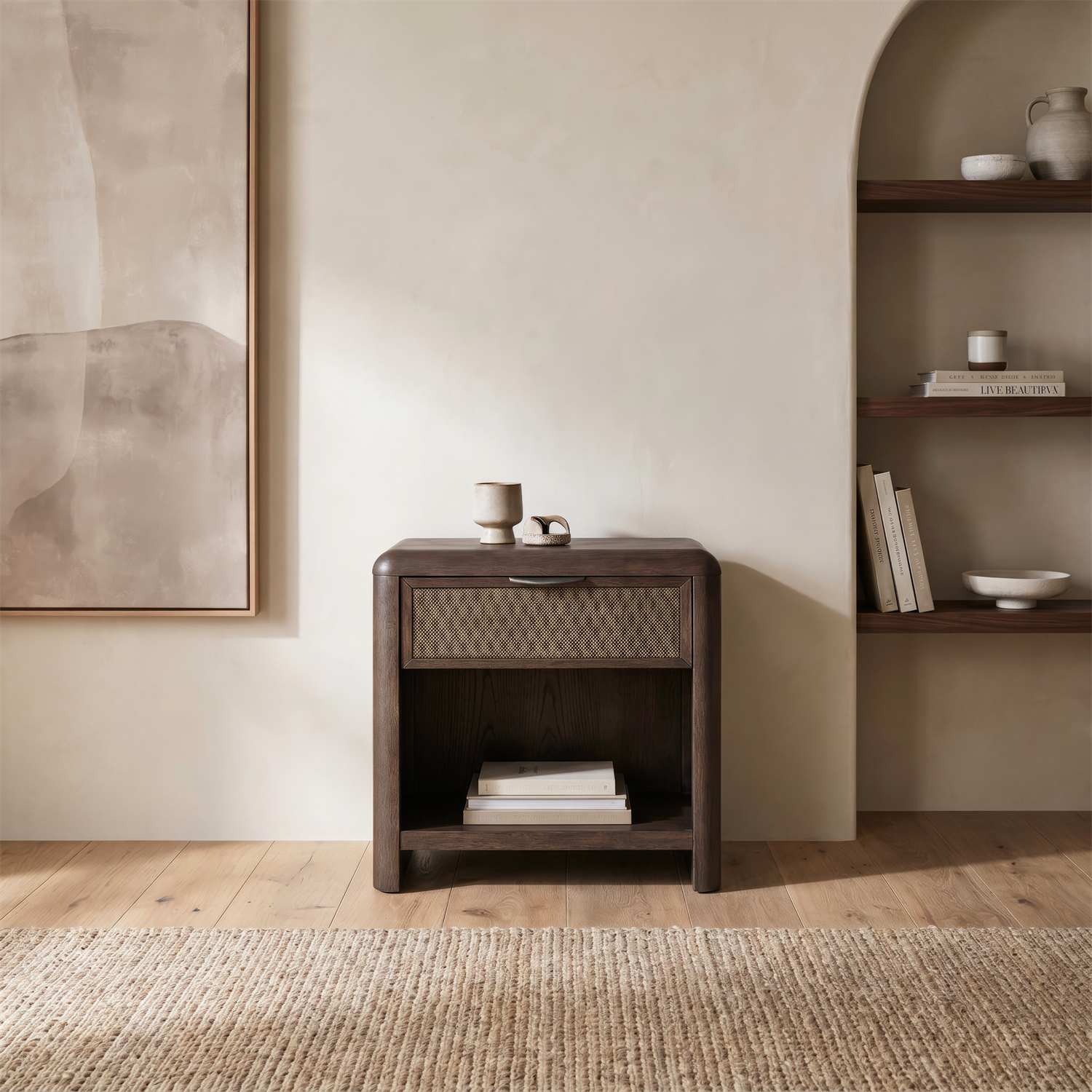Skye View 1 Drawer Nightstand with Charging Station