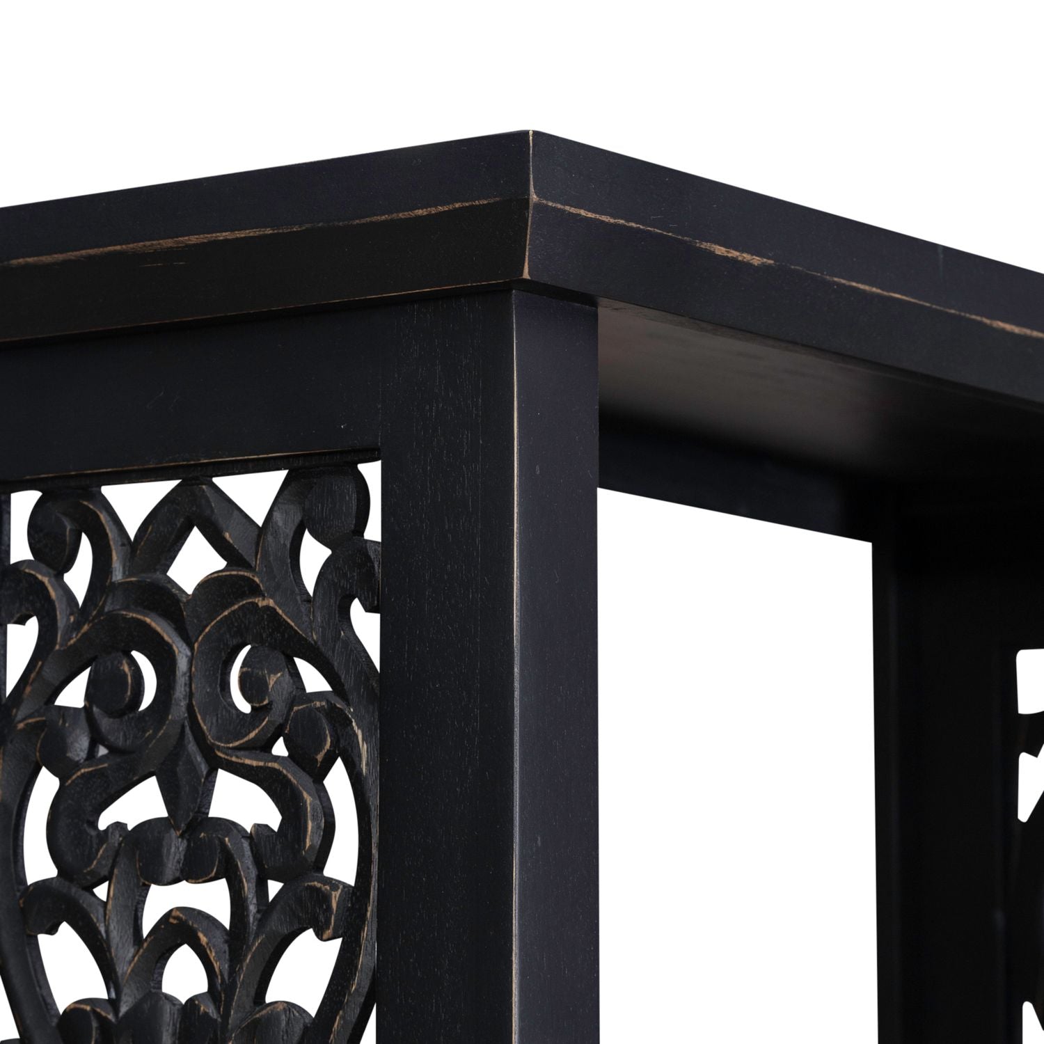 Trellis Lane Accent Bookcase- Black