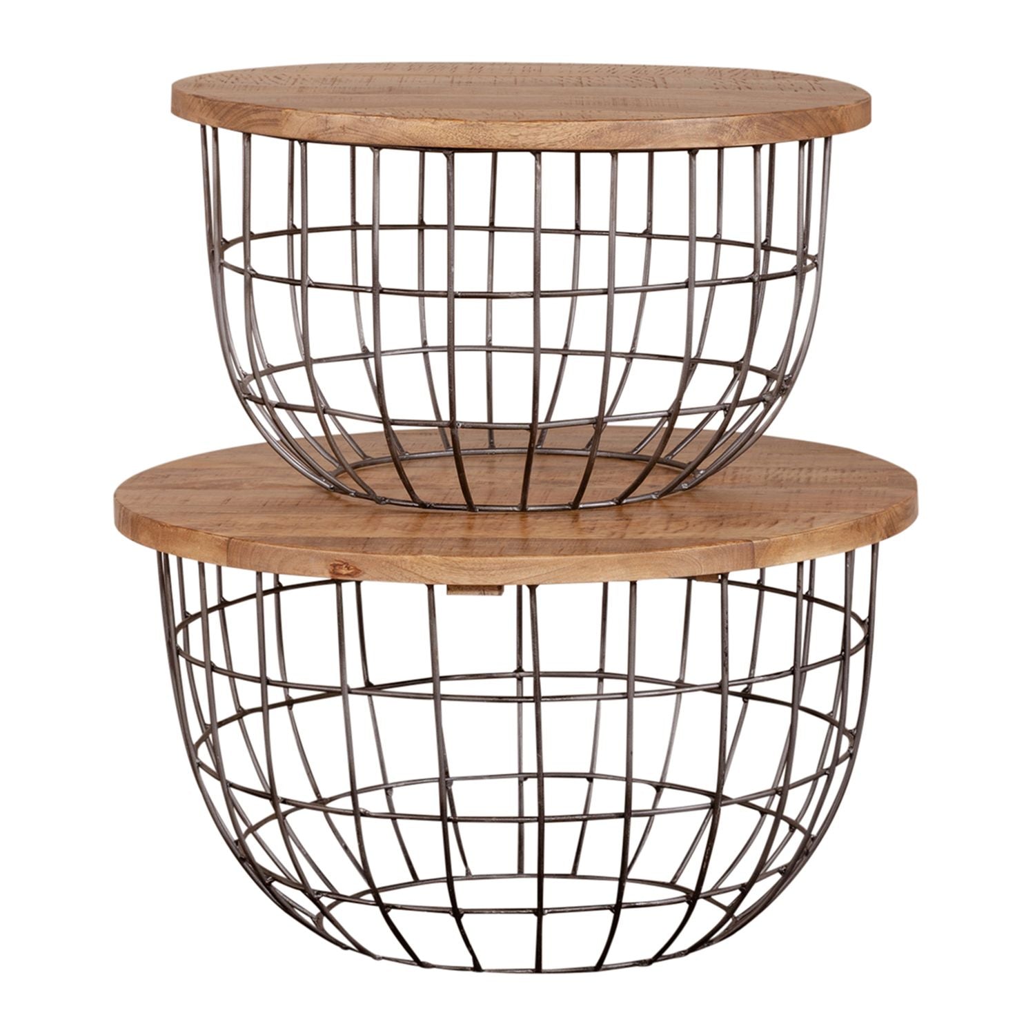 Akins Nesting Caged Accent Tables