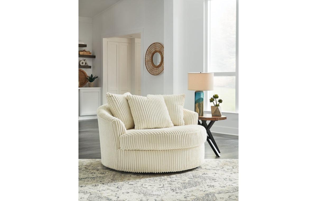 Lindyn Oversized Swivel Accent Chair