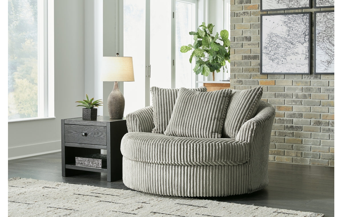 Lindyn Oversized Swivel Accent Chair