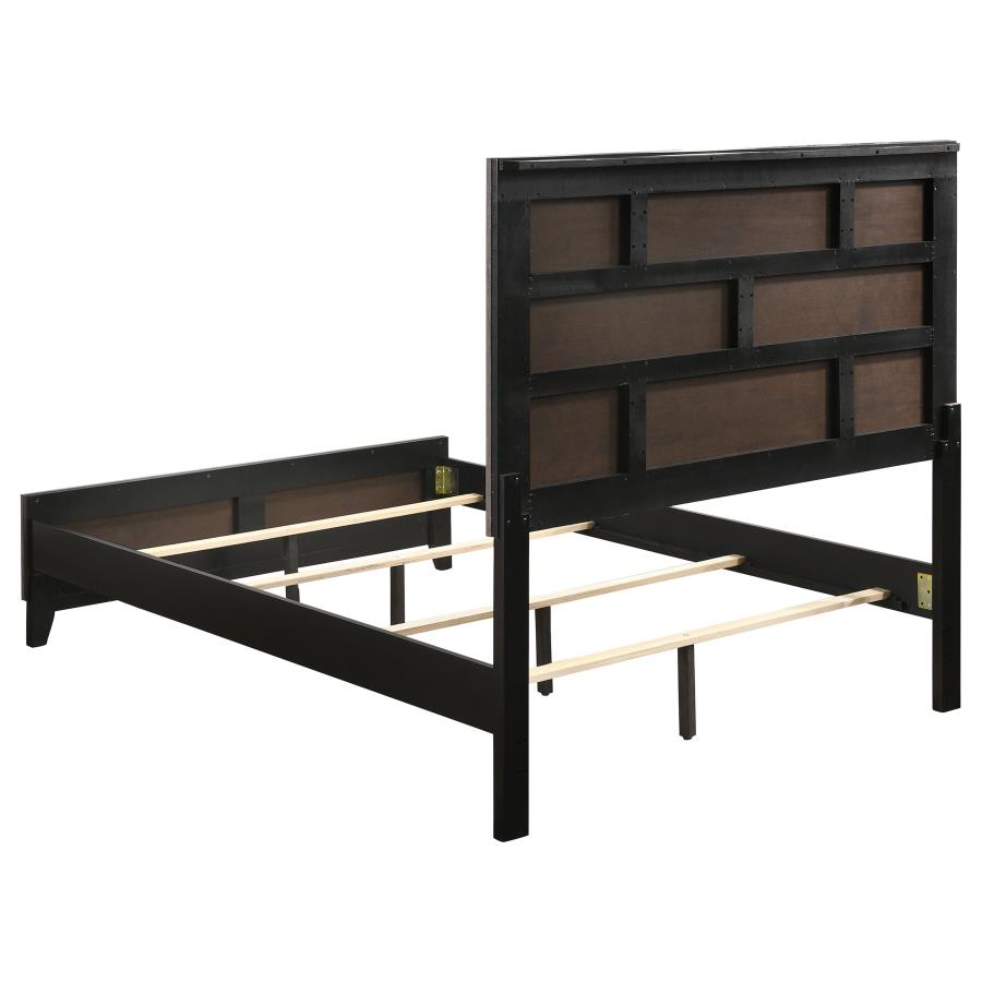 Watson Four-piece Full Bedroom Set Grey Oak