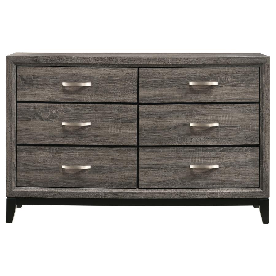 Watson Four-piece California King Bedroom Set Grey Oak