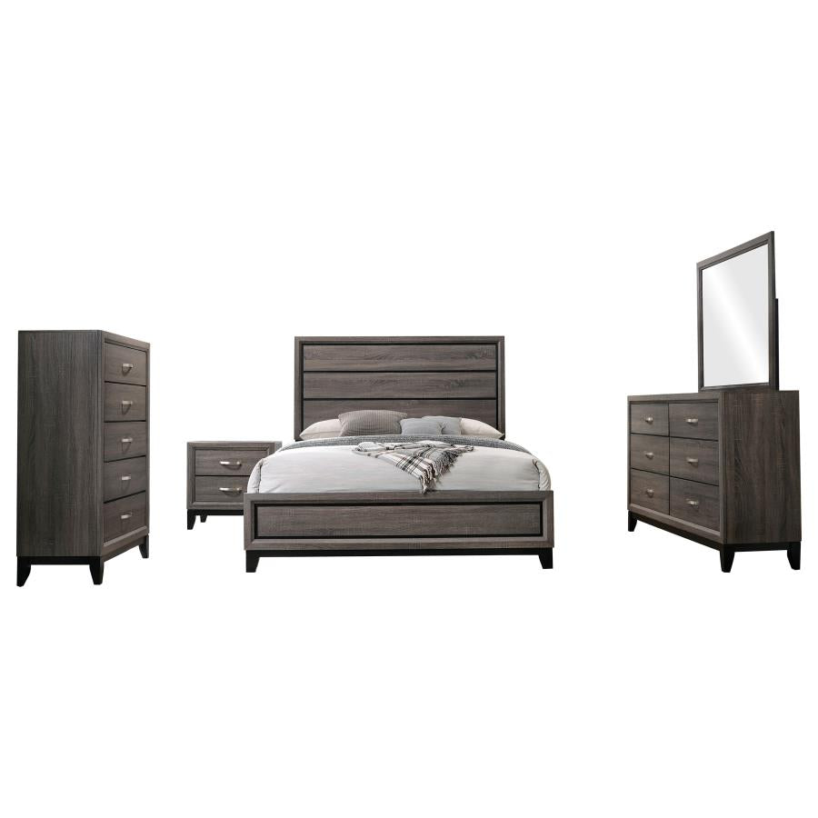 Watson Five-piece California King Bedroom Set Grey Oak