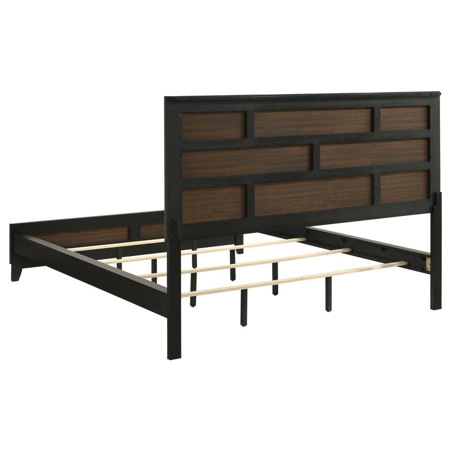 Watson Wood California King Panel Bed Grey Oak