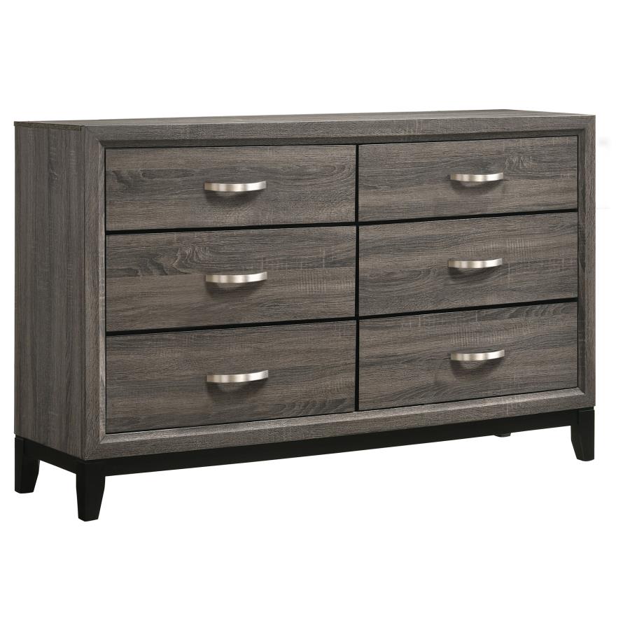 Watson Four-piece Queen Bedroom Set Grey Oak
