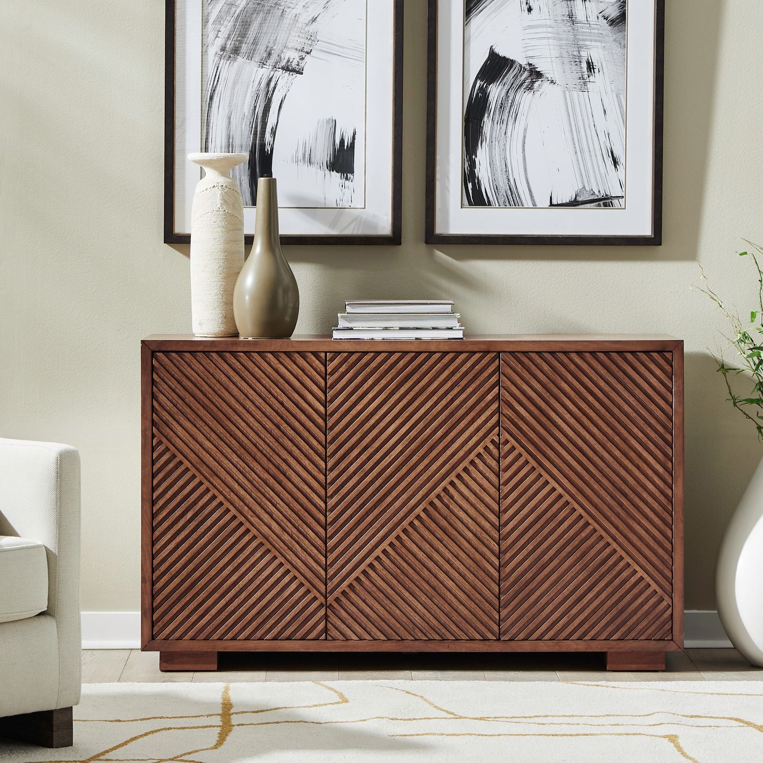 Easton 3 Door Accent Cabinet