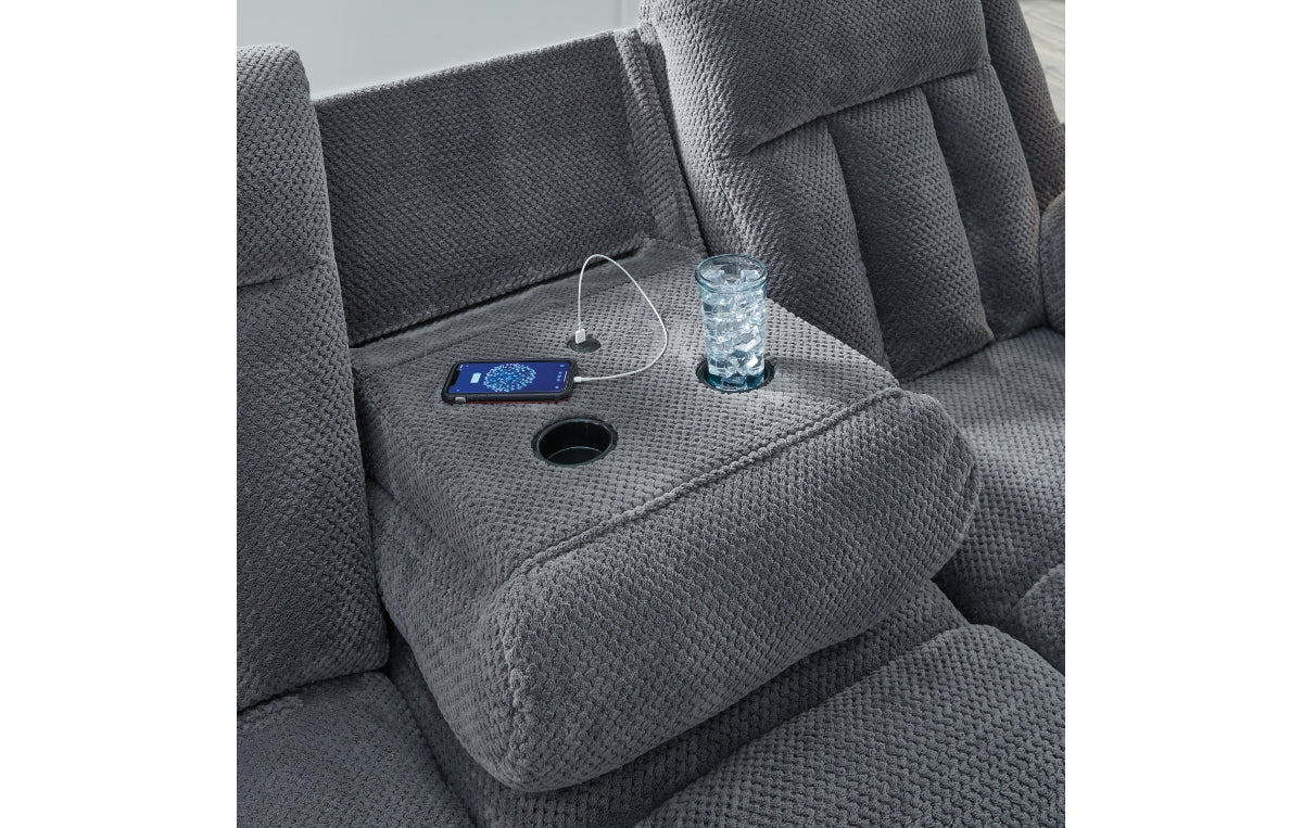 Observation Power Reclining Sofa with Drop Down Table
