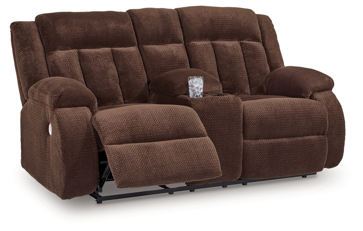 Observation Power Reclining Loveseat with Console