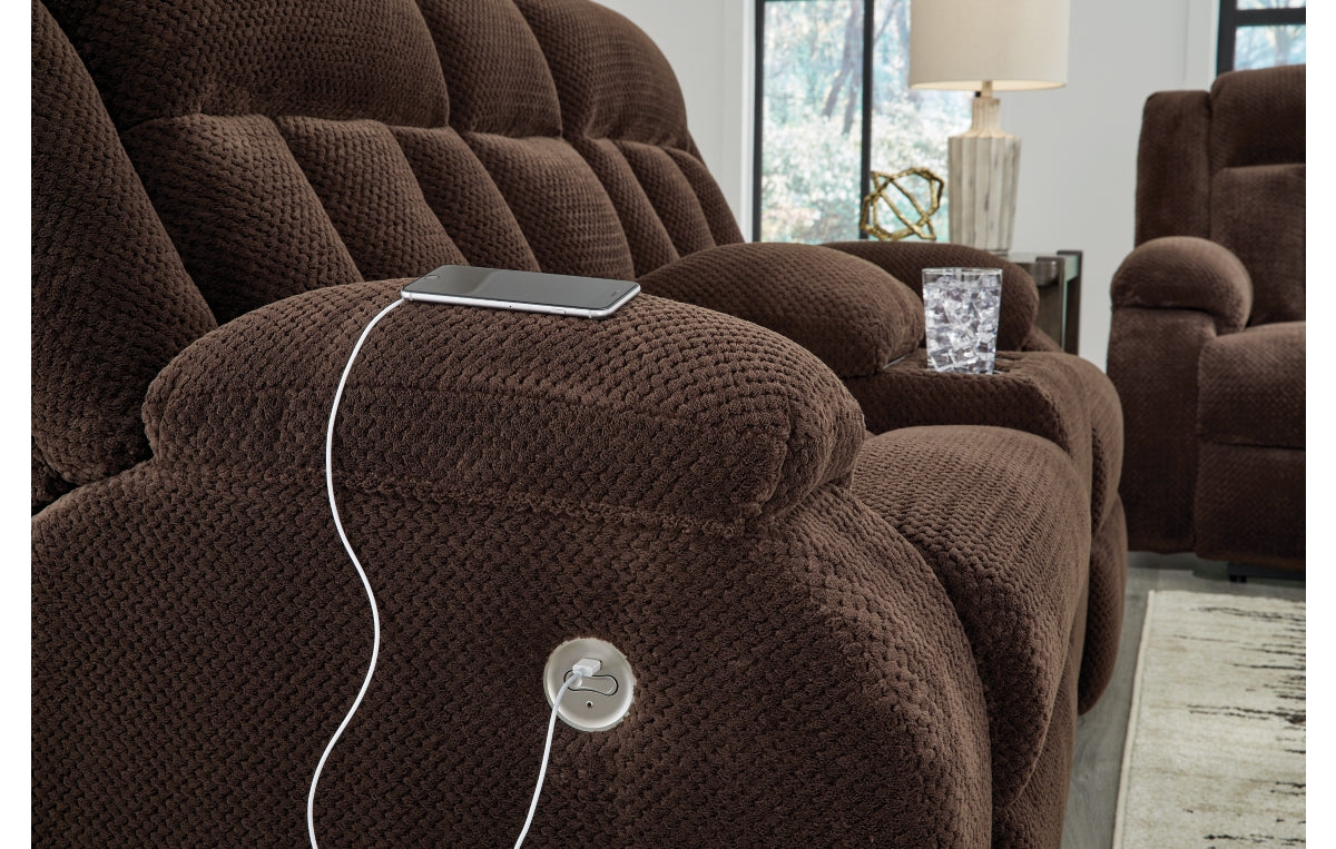 Observation Power Reclining Loveseat with Console