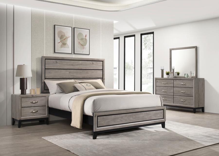 Valen Four-piece Full Bedroom Set Light Taupe